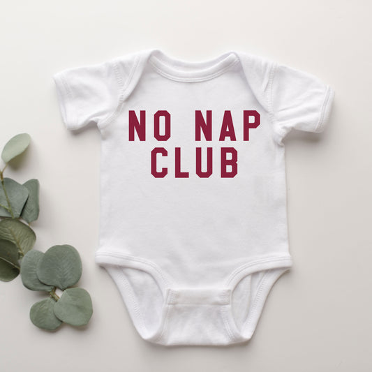 No Nap Club | Baby Graphic Short Sleeve Onesie