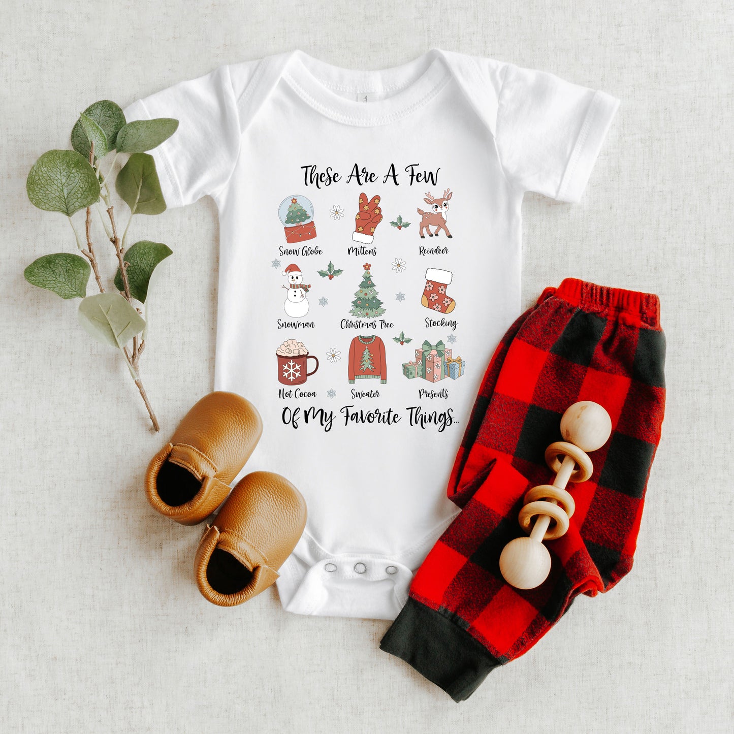 Christmas Favorites | Baby Graphic Short Sleeve Onesie
