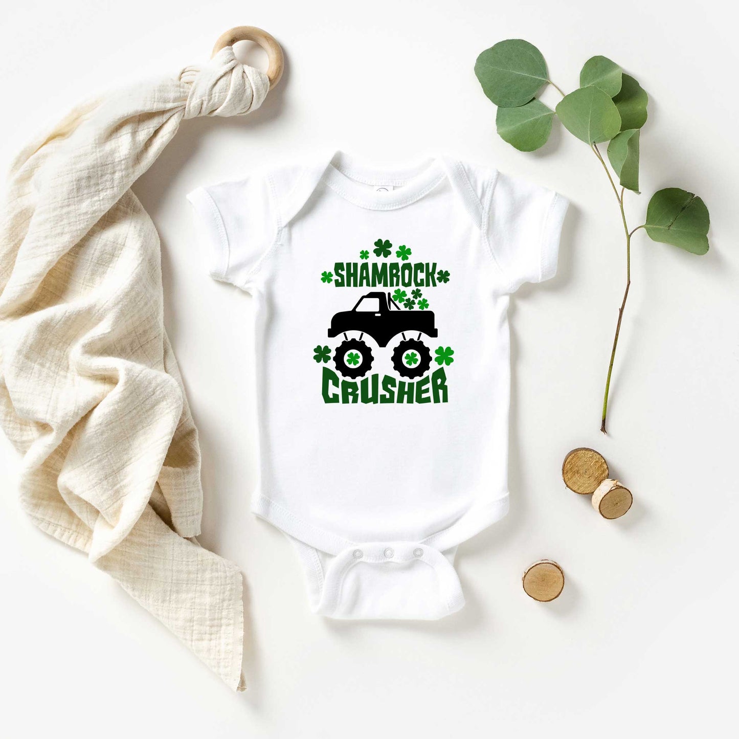 Shamrock Crusher | Baby Graphic Short Sleeve Onesie