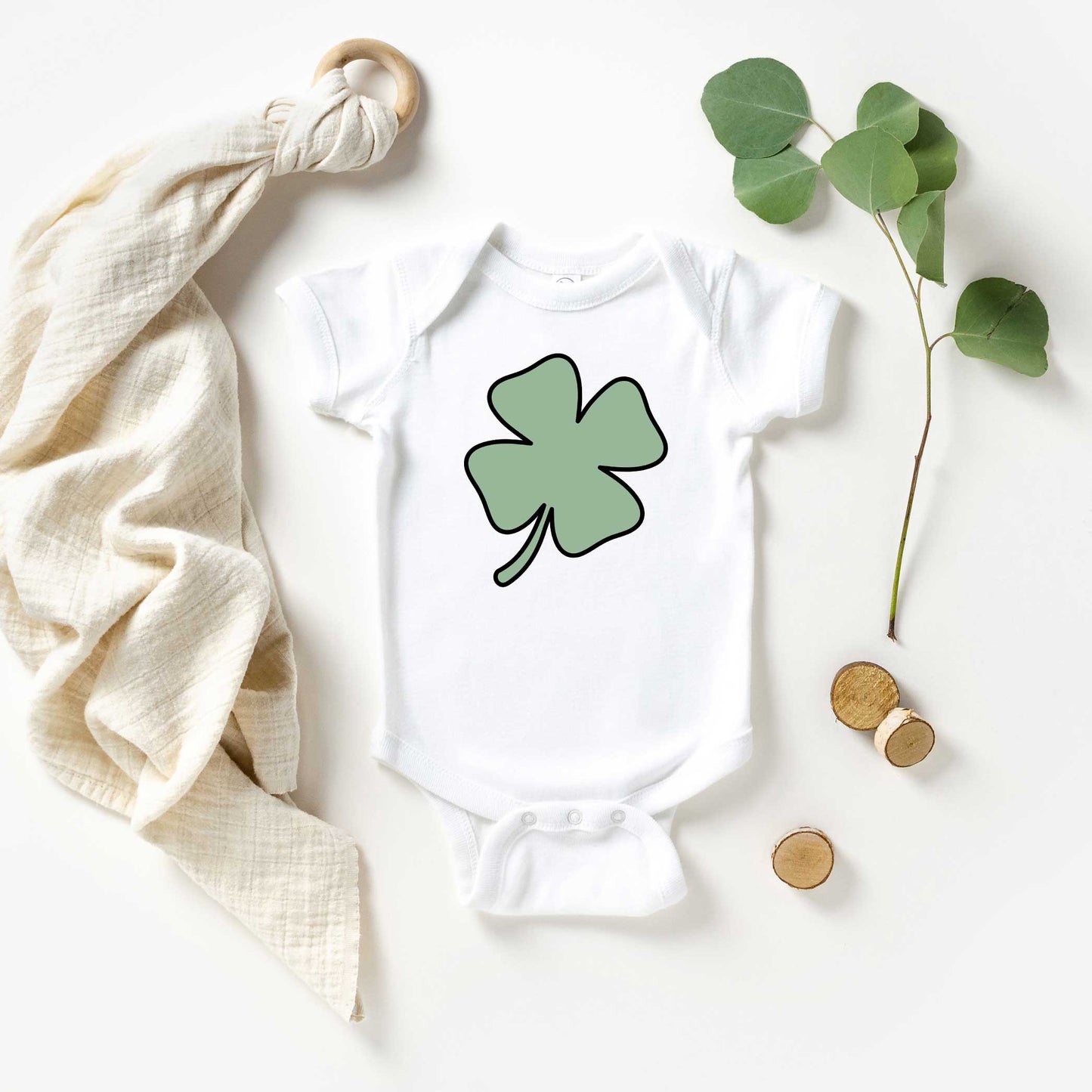 Simple Clover | Baby Graphic Short Sleeve Onesie