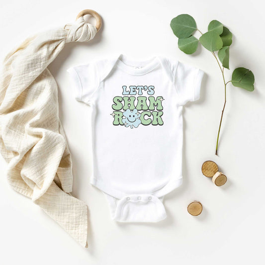 Let's Shamrock | Baby Graphic Short Sleeve Onesie