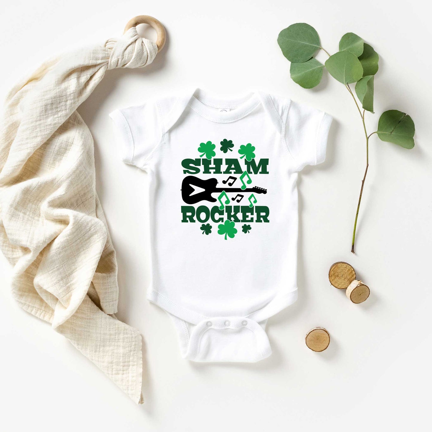 Shamrock Rocker | Baby Graphic Short Sleeve Onesie