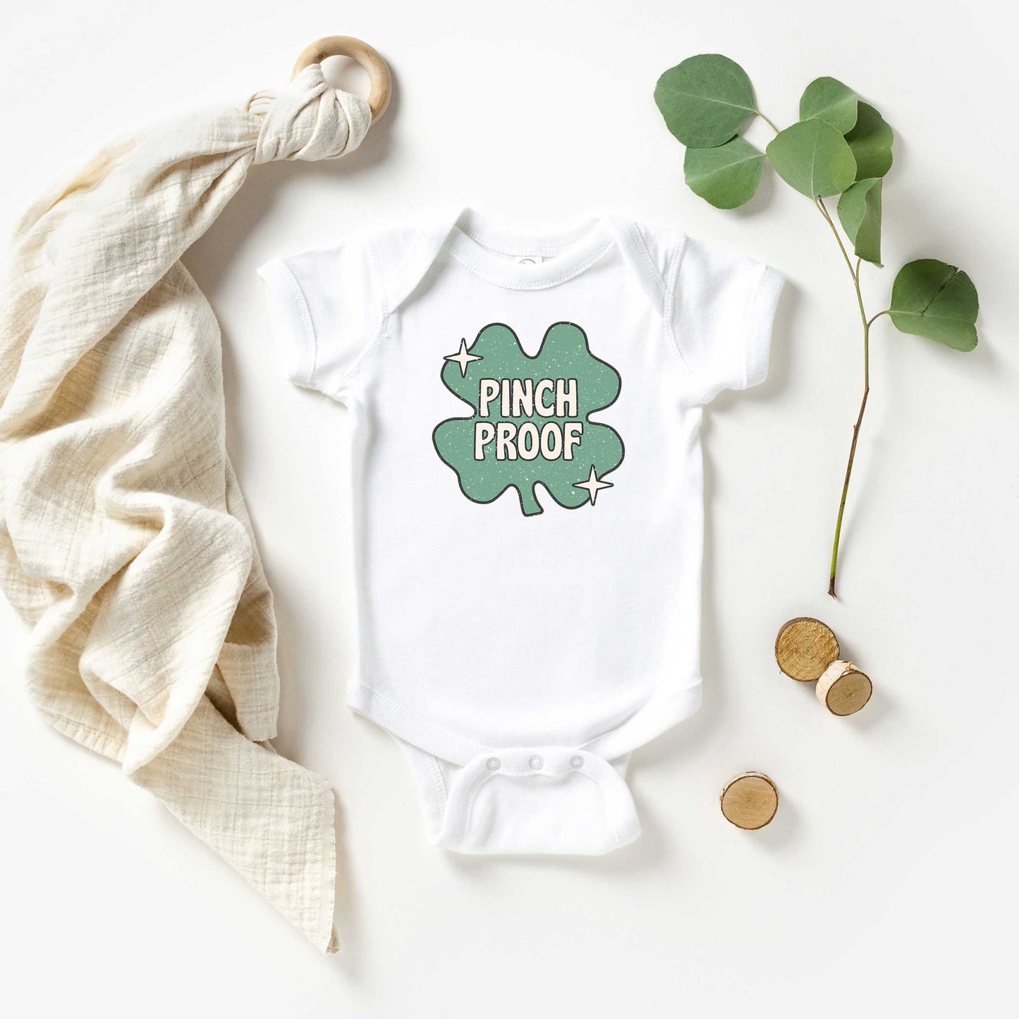 Pinch Proof Shamrock | Baby Graphic Short Sleeve Onesie
