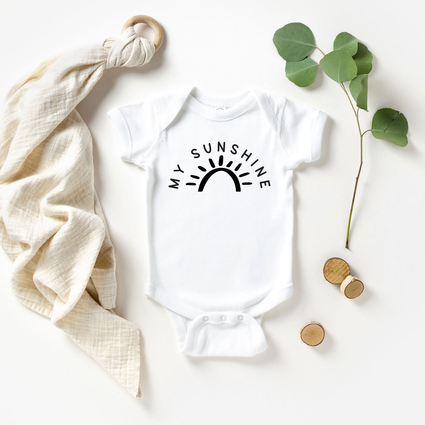 My Sunshine With Sun | Baby Graphic Short Sleeve Onesie