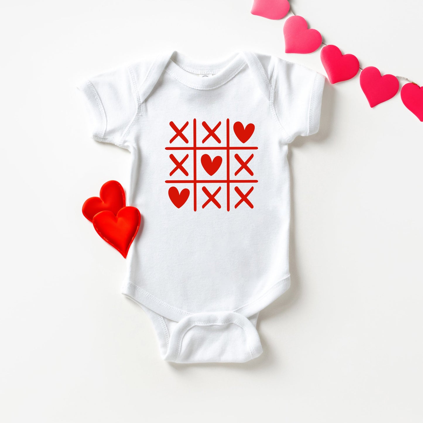 Tic Tac Heart | Baby Graphic Short Sleeve Onesie