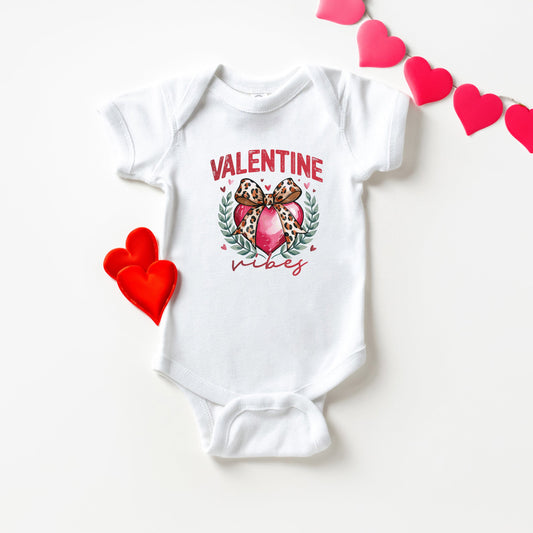 Coquette Valentine Vibes | Baby Graphic Short Sleeve Onesie