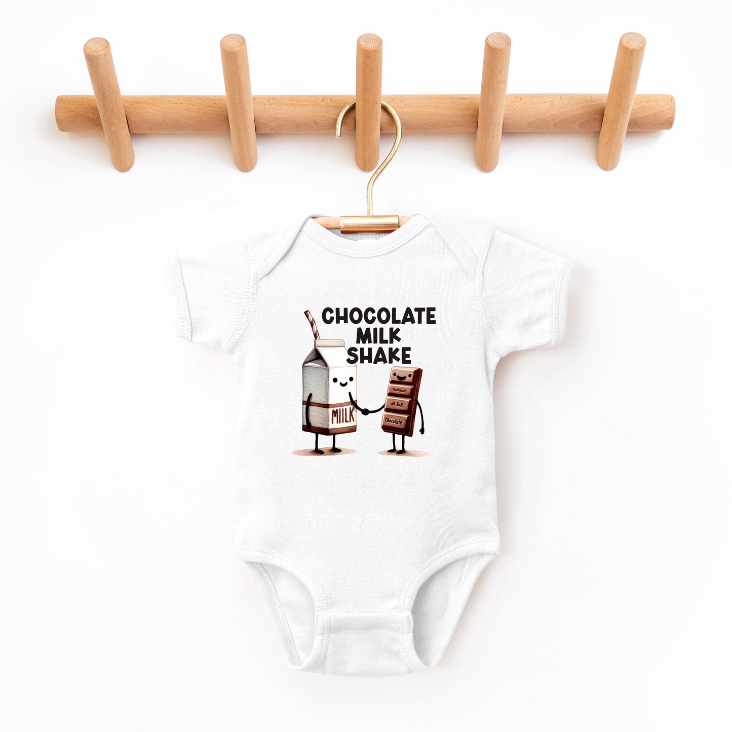Chocolate Milk Shake | Baby Graphic Short Sleeve Onesie
