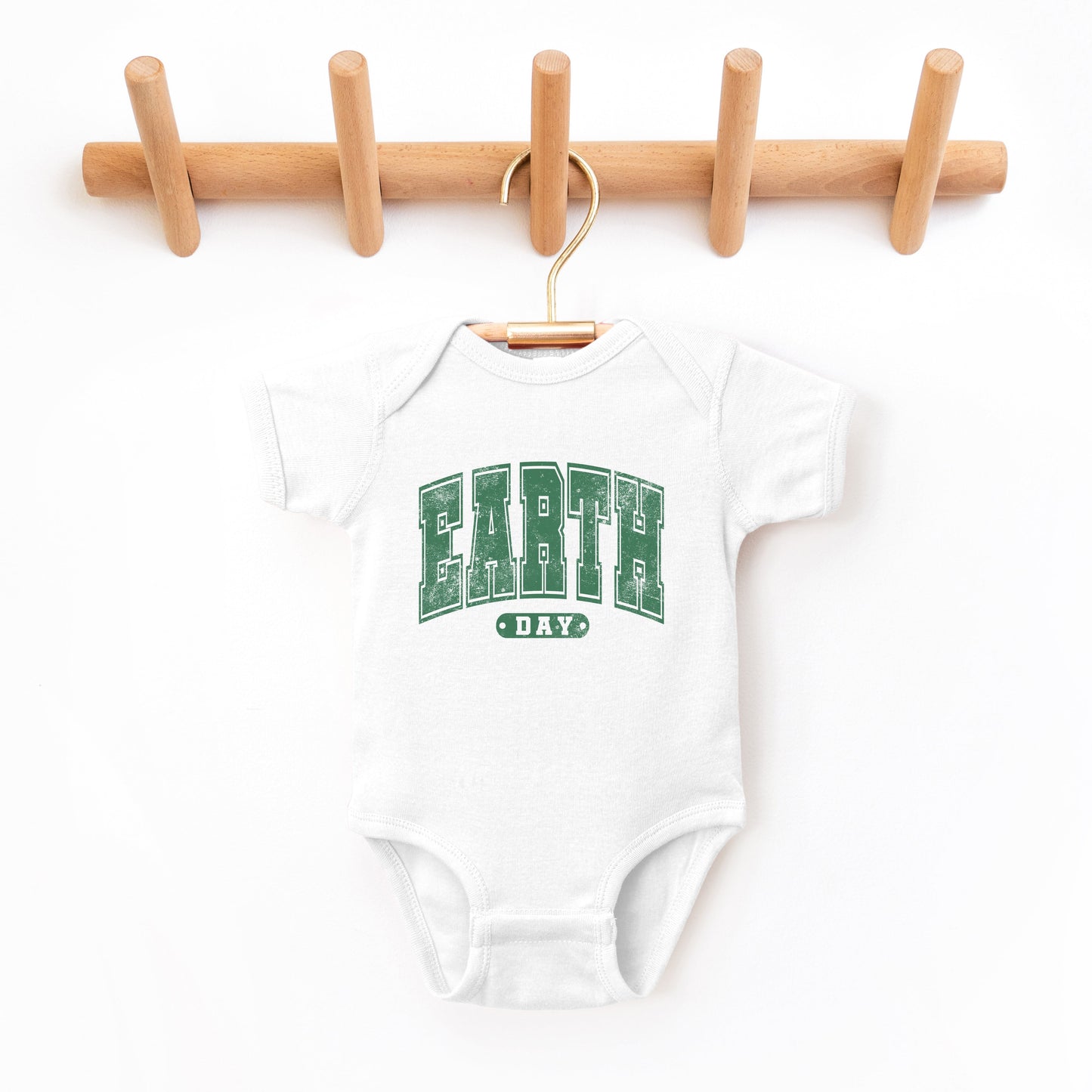 Earth Day Varsity | Baby Graphic Short Sleeve Onesie
