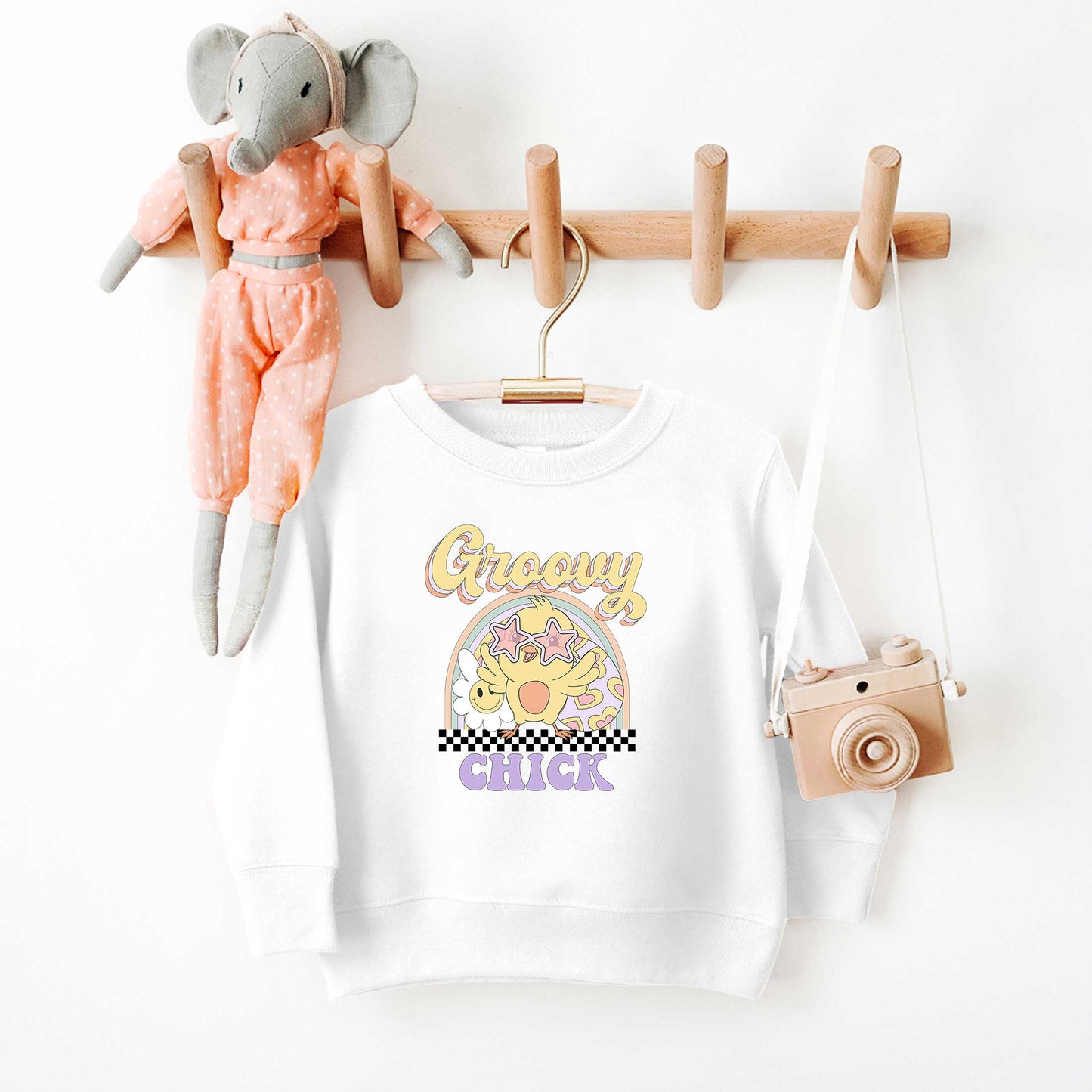 Groovy Easter Chick | Toddler Sweatshirt