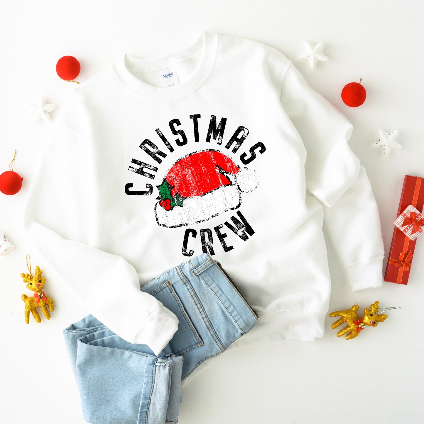 Christmas Crew Hat | Youth Graphic Sweatshirt