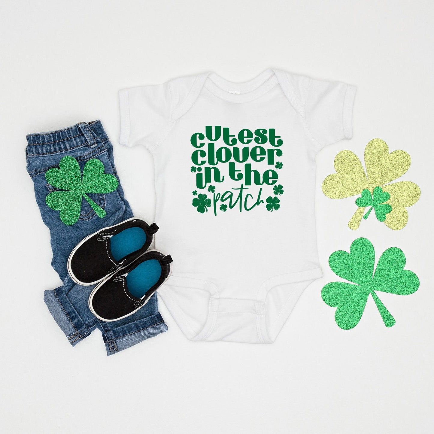 Cutest Clover In The Patch | Baby Graphic Short Sleeve Onesie