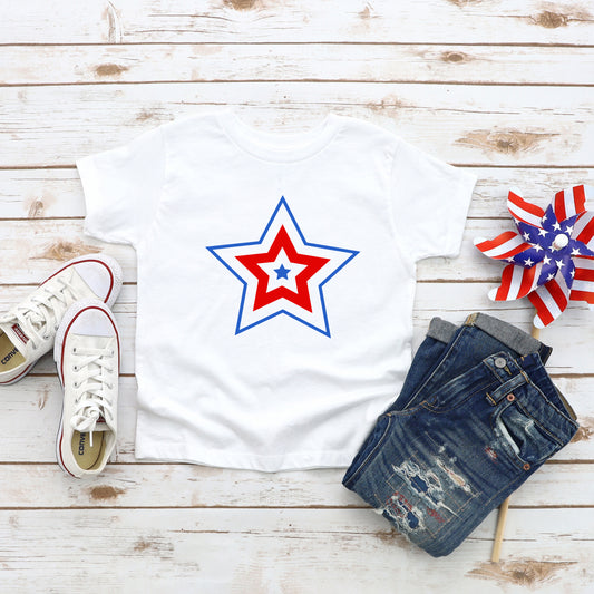 Patriotic Three Star | Youth Short Sleeve Crew Neck