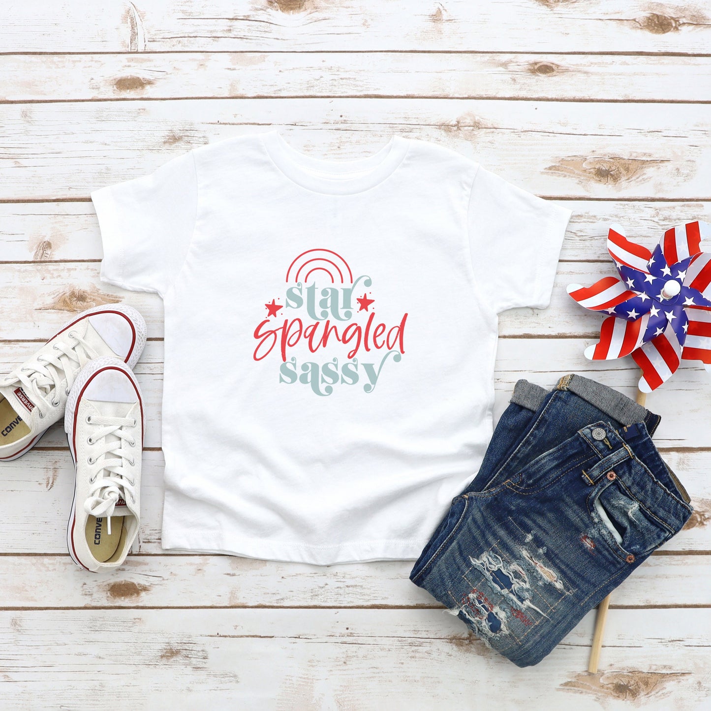 Star Spangled Sassy | Youth Graphic Short Sleeve Tee