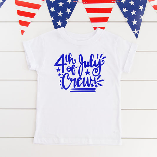 4th Of July Crew | Toddler Short Sleeve Crew Neck