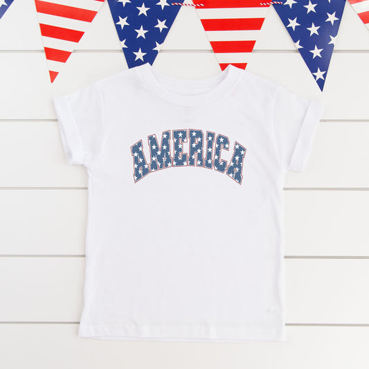 Retro America Stars | Youth Short Sleeve Crew Neck