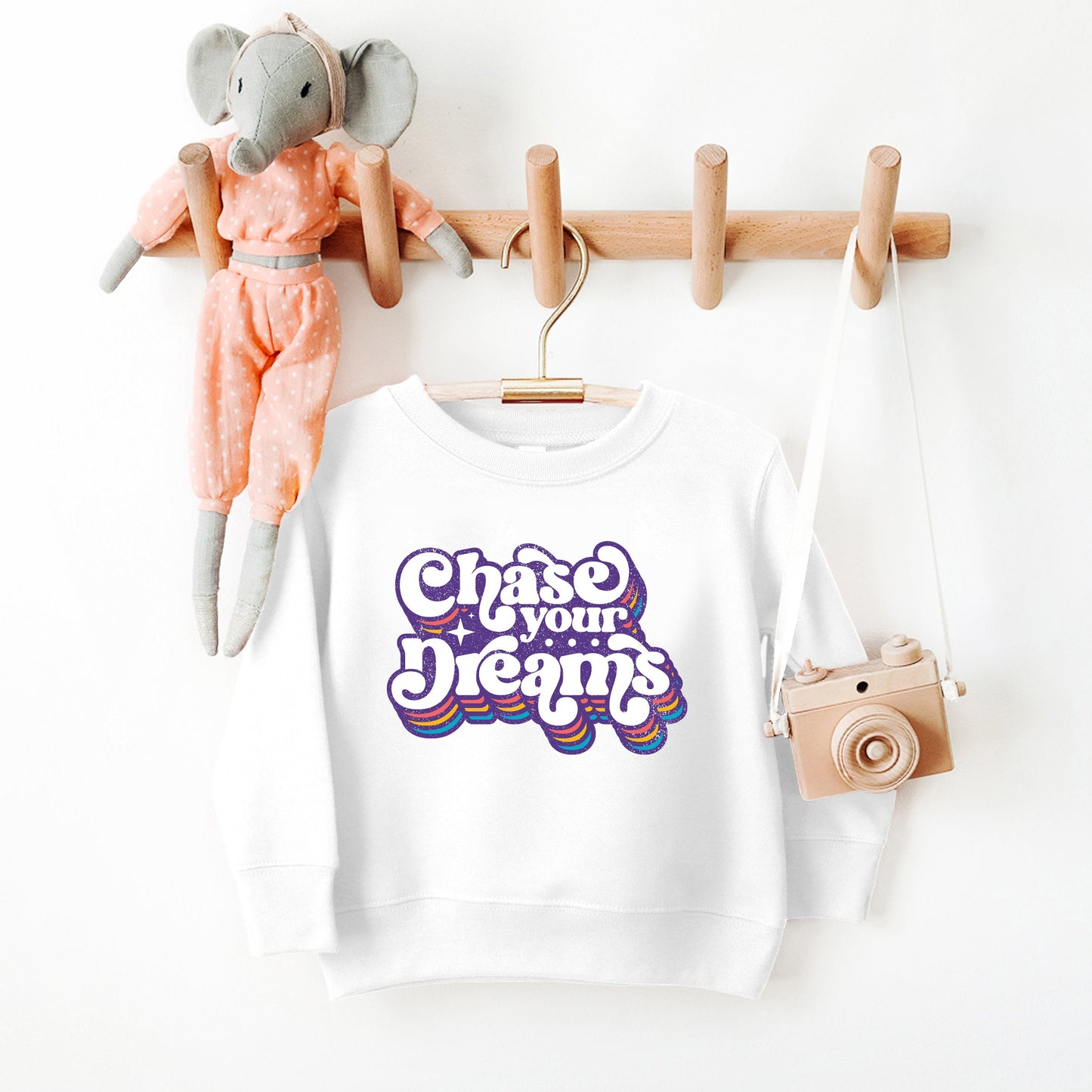 Chase Your Dreams Retro | Youth Ultra-Soft Graphic Sweatshirt