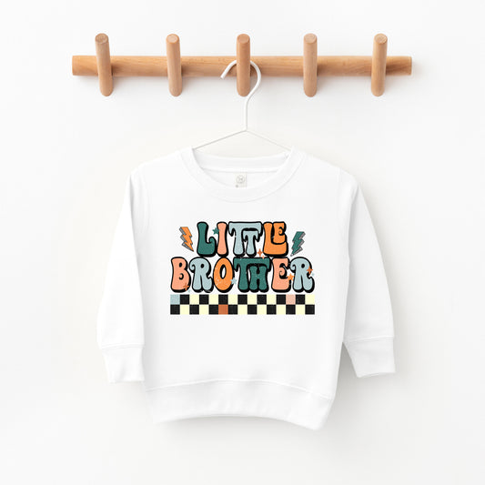 Little Brother Checkered | Toddler Graphic Sweatshirt