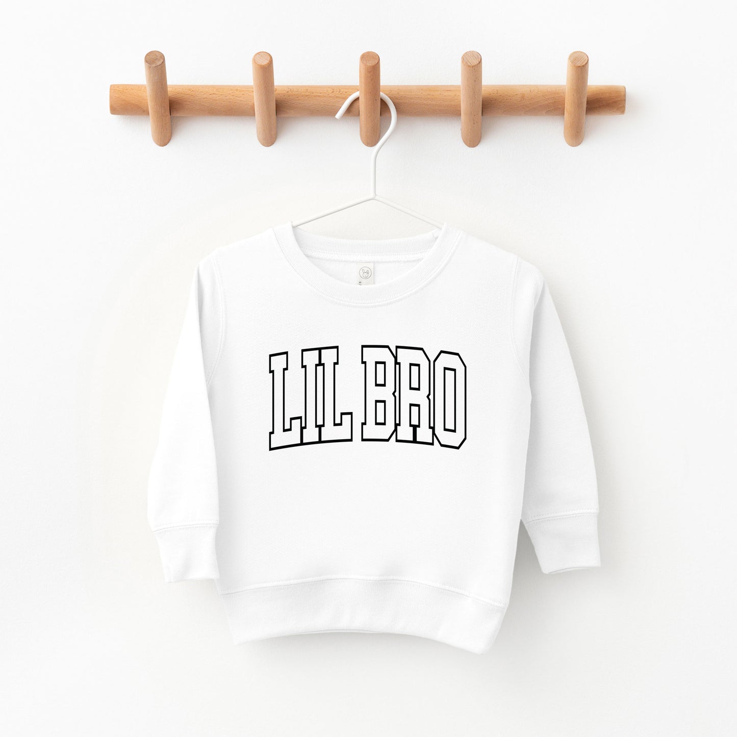 Lil Bro Varsity Outline | Toddler Graphic Sweatshirt