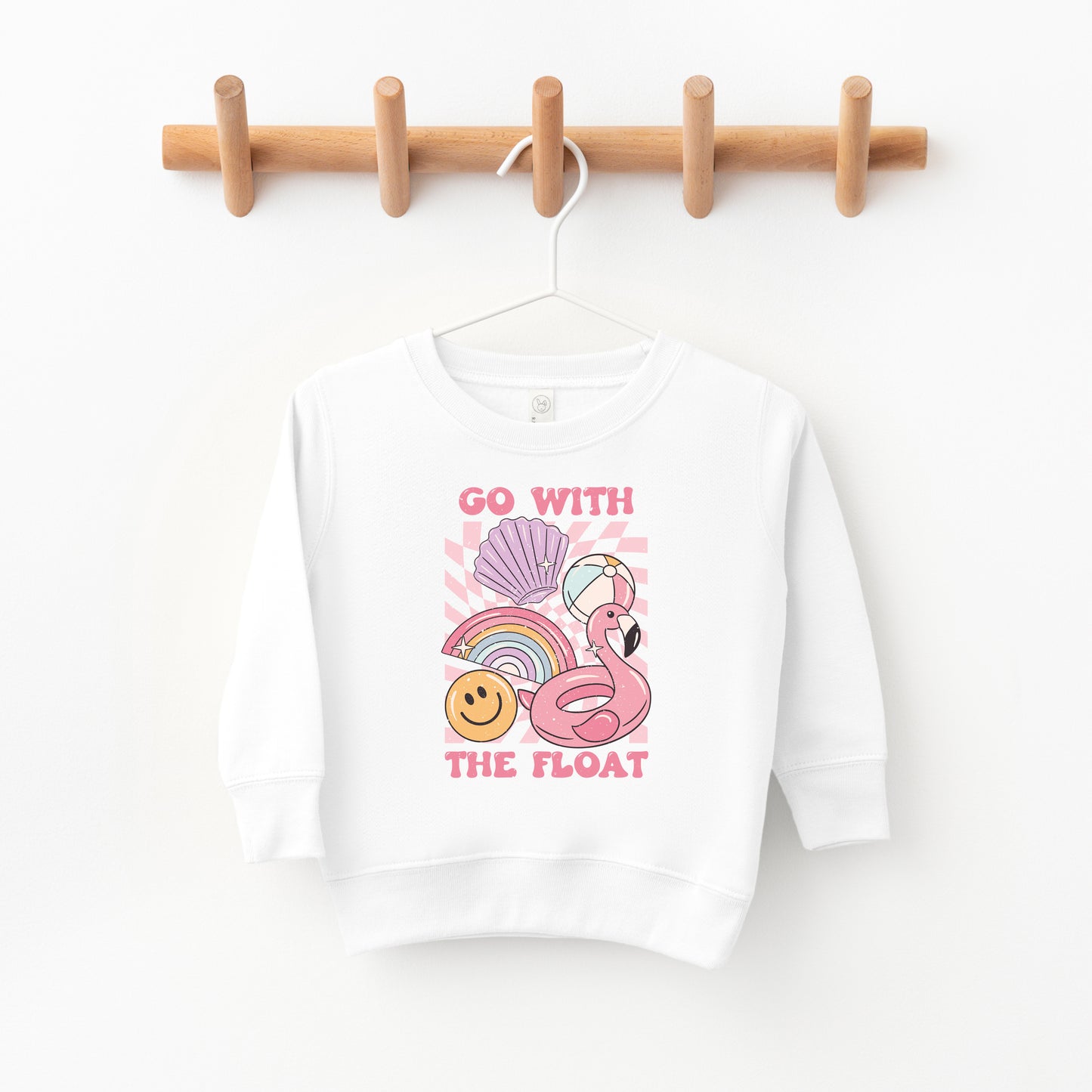 Go With The Float Pink | Toddler Sweatshirt