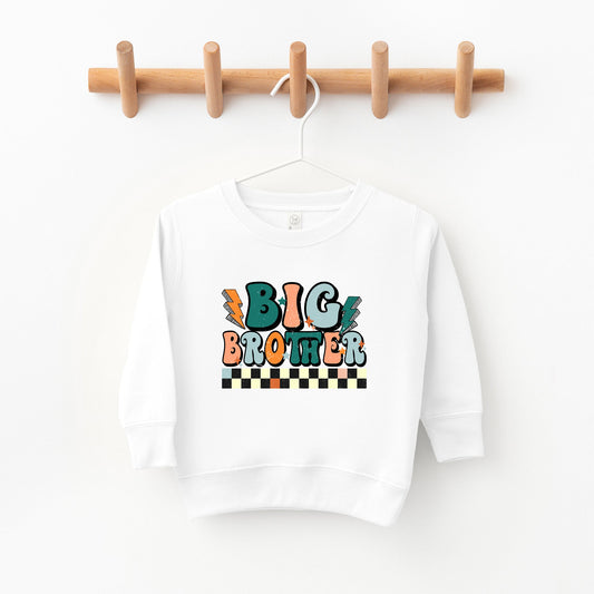 Big Brother Checkered | Toddler Graphic Sweatshirt