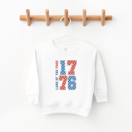 Land Of The Free Retro Stars | Toddler Sweatshirt