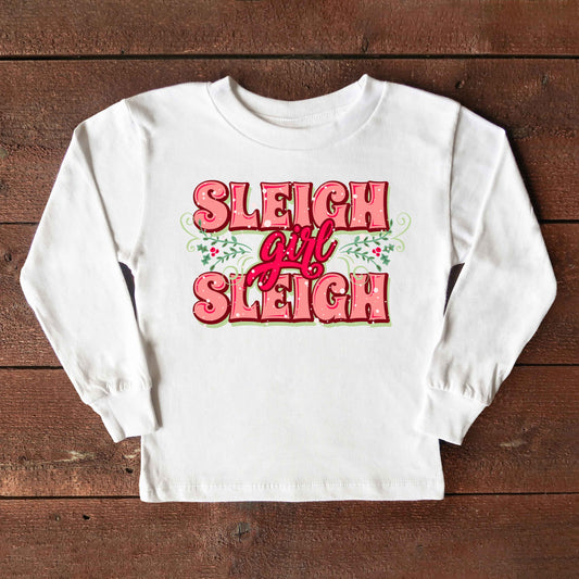 Sleigh Girl Sleigh | Youth Graphic Long Sleeve Tee