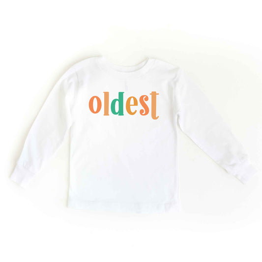 Oldest Colorful | Youth Graphic Long Sleeve Tee