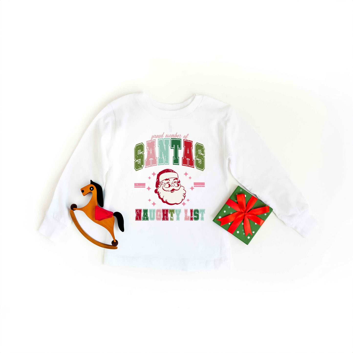 Member Of Santa's Naughty List | Youth Graphic Long Sleeve Tee