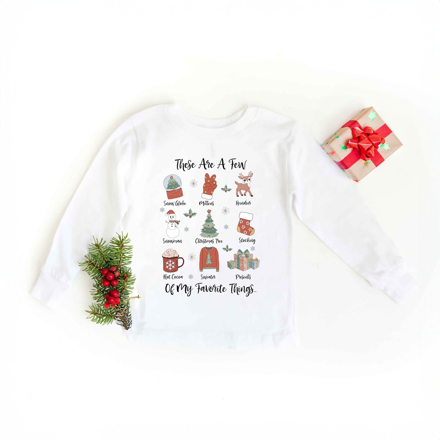 Christmas Favorites | Youth Graphic Long Sleeve Tee