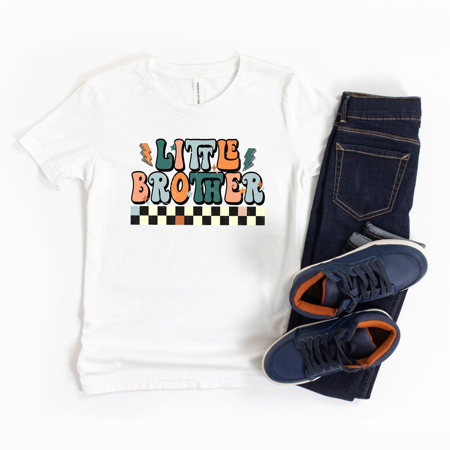 Little Brother Checkered | Youth Graphic Short Sleeve Tee
