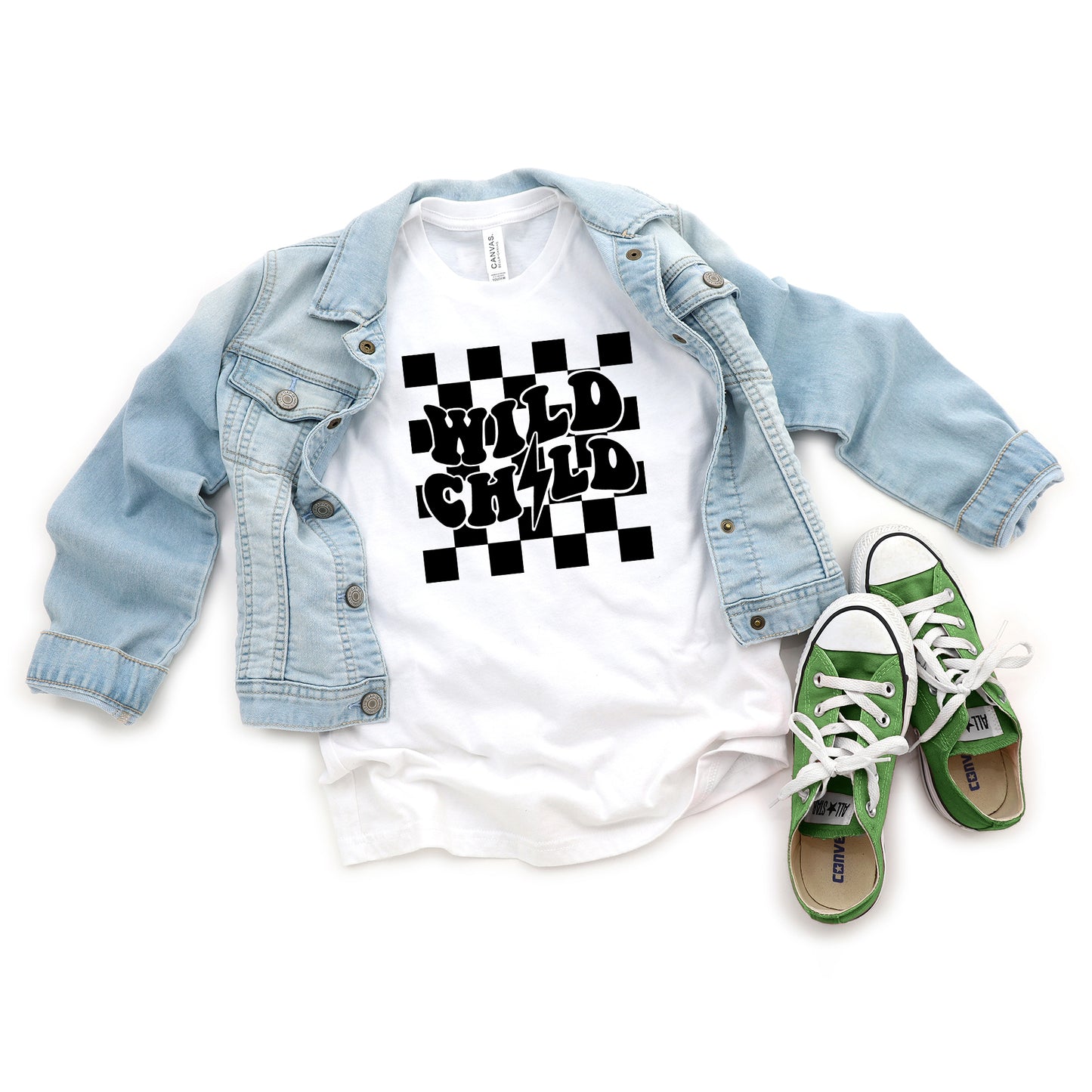 Wild Child Lightning Bolt | Youth Short Sleeve Crew Neck