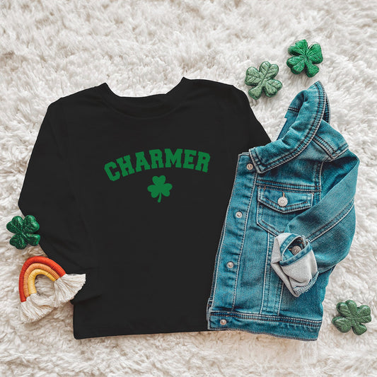 Charmer Clover | Youth Graphic Long Sleeve Tee