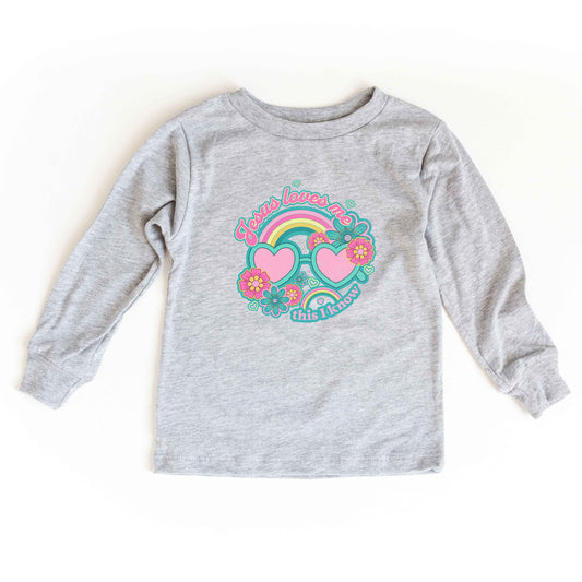 Jesus Loves Me Sunglasses | Youth Long Sleeve Tee