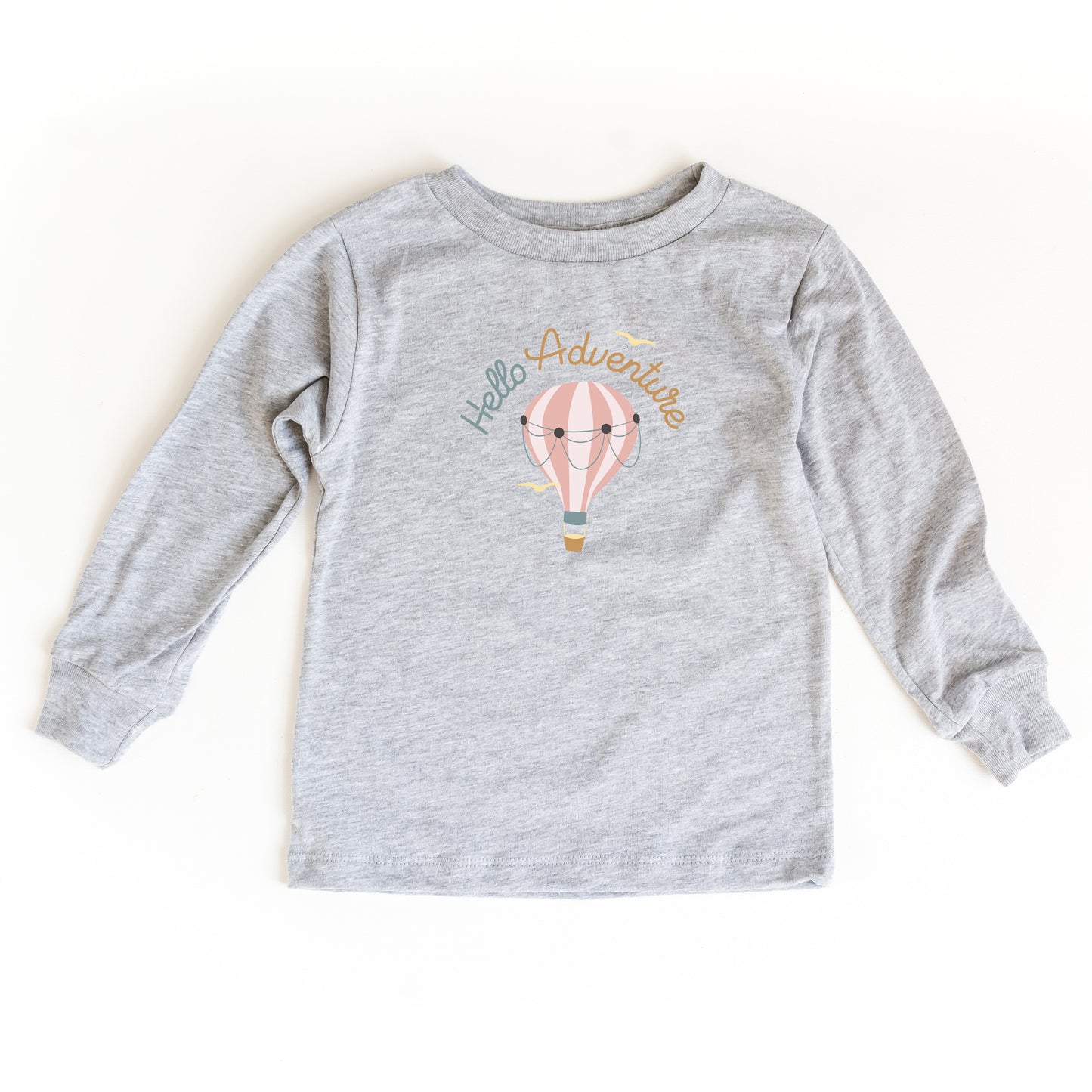 Hello Adventure Balloon | Toddler Long Sleeve Tee