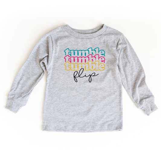Tumble Flip Stacked | Toddler Long Sleeve Tee