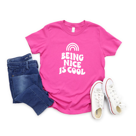 Being Nice Is Cool | Youth Short Sleeve Crew Neck