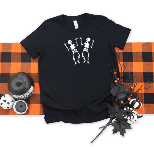 Two Dancing Skeletons | Youth Short Sleeve Crew Neck