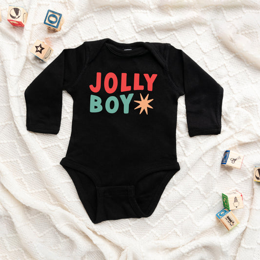 Jolly Boy Star | Baby Long Sleeve Onesie