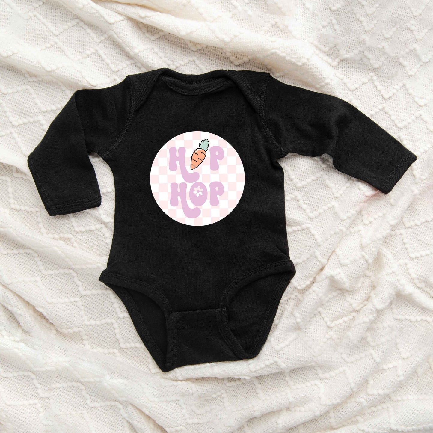 Checkered Hip Hop | Baby Long Sleeve Onesie