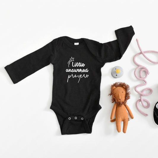 Little Answered Prayer Star | Baby Long Sleeve Onesie
