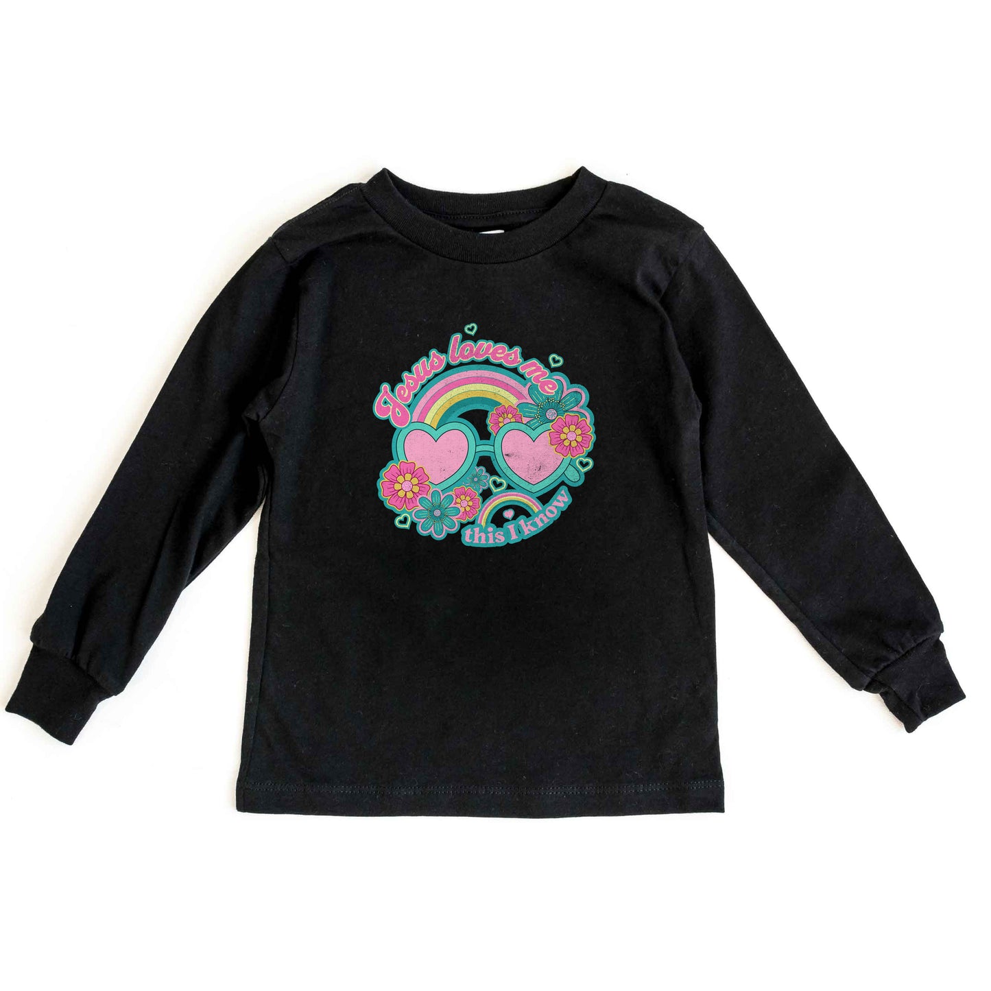 Jesus Loves Me Sunglasses | Toddler Long Sleeve Tee