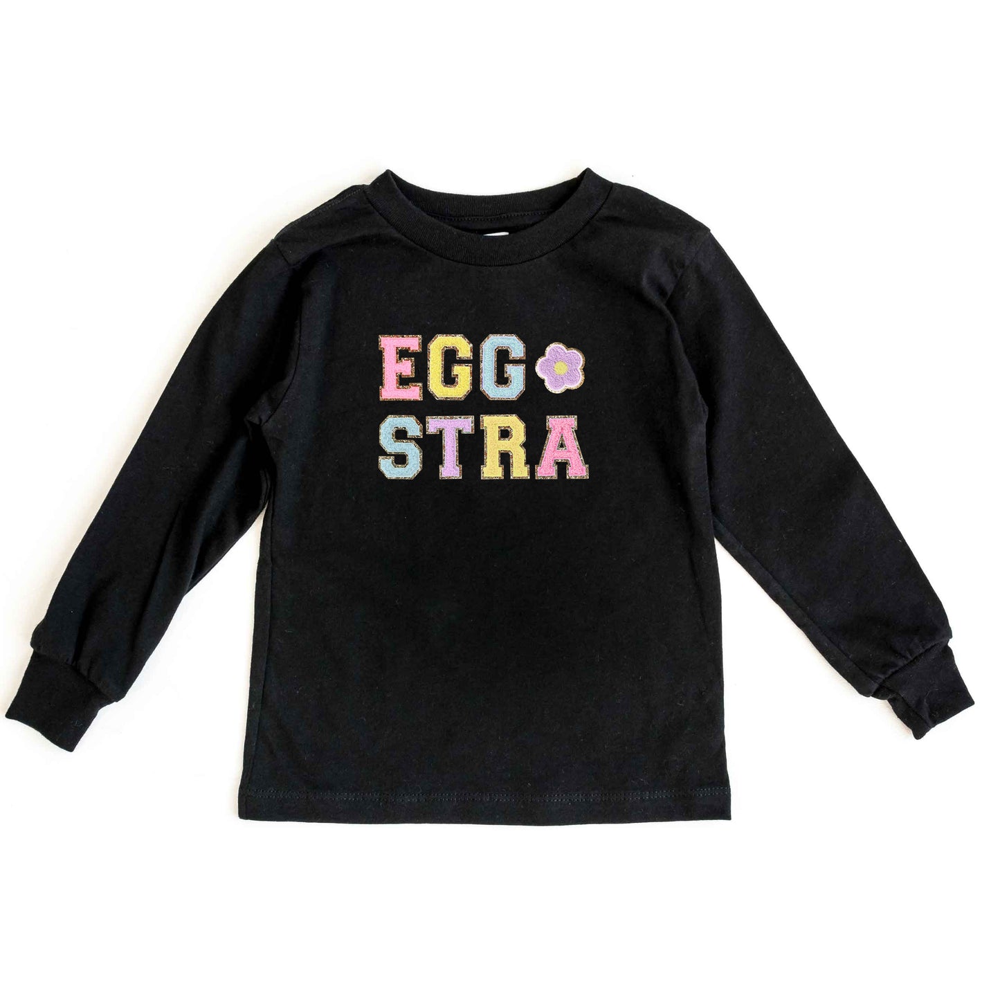 Eggstra Flower | Toddler Long Sleeve Tee