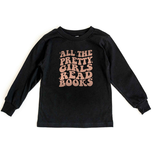 Pretty Girls Read Books | Youth Long Sleeve Tee