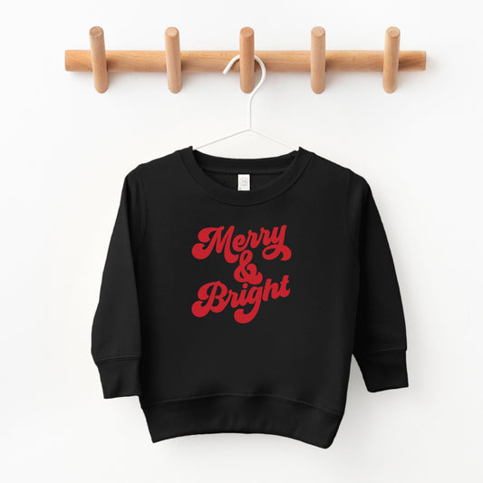 Bold Merry And Bright | Toddler Sweatshirt