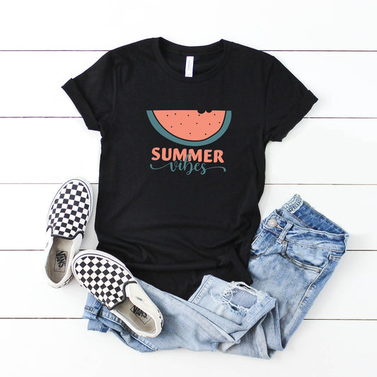 Boho Summer Vibes Watermelon | Youth Short Sleeve Crew Neck