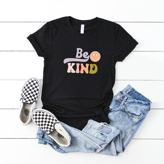 Be Kind Smiley Face | Youth Short Sleeve Crew Neck