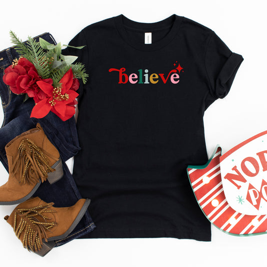 Believe Colorful | Youth Short Sleeve Crew Neck