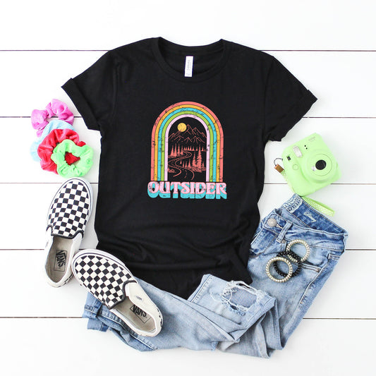Outsider Rainbow | Youth Short Sleeve Crew Neck