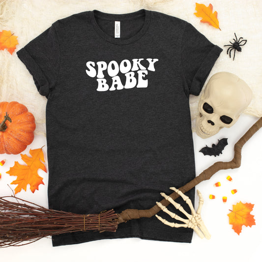 Spooky Babe Wavy | Youth Short Sleeve Crew Neck