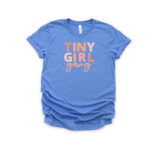 Tiny Girl Gang Colorful | Toddler Short Sleeve Crew Neck